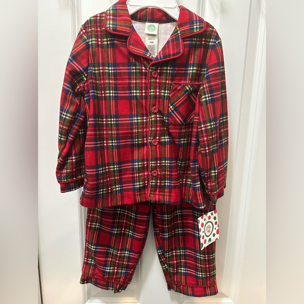 Little Me 24M NEW Plaid Pajama Set